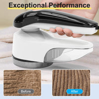 1 x RAW Customer Returns Electric Lint Remover, Electric Lint Remover, Rechargeable Lint Remover with 2 replaceable 6-leaf blades, Fast and Effective Removal of Hair and Pilling from Clothes, Sweaters, Sofas and Blankets. - RRP €21.62