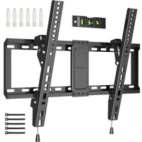 1 x RAW Customer Returns BONTEC TV Wall Mount, Tilting Bracket for 37-82 inch Flat Curved LED LCD OLED Plasma TVs, Max VESA 600 x 400 mm, 60 kg Capacity, Easy Installation - RRP €19.67