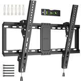 1 x RAW Customer Returns BONTEC Tilting Wall TV Mount for 37-82 Inch Flat Curved LED LCD Screens, TV Mount Capacity up to 60 kg, Max VESA 600x400 mm, with Bubble Level and Cable Tie - RRP €29.97