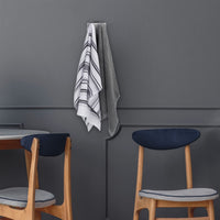 2 x Brand New HAFEIDI 100 Cotton Kitchen Linen Set Includes 4 kitchen towels, 2 hand towels and 1 self-adhesive hook. - RRP €93.38