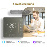 1 x RAW Customer Returns Programmable WiFi Thermostat, Beok Smart Room Thermostat for Gas Water Boiler Heating with Touchscreen Compatible Alexa, Google Home, 5A TGW04H-WIFI-WPB Gray - RRP €33.43