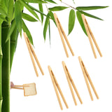 11 x Brand New Bamboo tongs for bread, toast tongs bamboo, wooden bamboo tongs, 6 PC 18cm wooden toast tongs, bamboo tongs, bamboo grill tongs, bamboo kitchen tongs reusable, wooden tongs kitchen, for toast, salad, tea - RRP €224.4