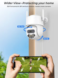 1 x RAW Customer Returns Anksono 2K Outdoor WiFi Surveillance Camera, Home Surveillance IP Camera with Night Vision, Automatic Tracking, Motion Alert, Two-Way Audio, Cloud SD Card Support, IP66 - RRP €34.2