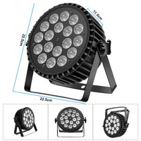 1 x RAW Customer Returns DELIBANG 4pcs 18 LED Par Stage Light Aluminum Shell, 200W RGBW Disco Party Light with Auto Strobe DMX512 Control Mode, Disco Light Moving Head for Party Club Bar Wedding - RRP €229.94