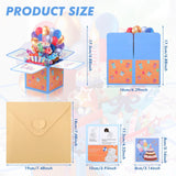 1 x RAW Customer Returns JIZZU Pop up 3D Birthday Card, Pop Up Lights and Music Birthday Card, 3D Birthday Cards Blowable LED Light Candle, Happy Birthday Card with Envelope for Mom Women Men - RRP €10.99