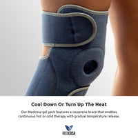 2 x RAW Customer Returns Medcosa warming and cooling knee compress Cooling or warming Cooling knee compress Ice pack for the knee Cooling and warming therapy for the knee Cooling bag for knee pain - RRP €39.98