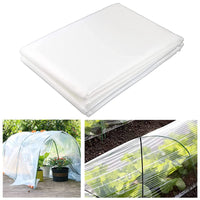 1 x RAW Customer Returns PALUDO 2 x 10M Extra Thick Polyethylene Film Transparent Greenhouse Film Plastic Film Dust Protection Film Tear-Resistant Garden Film Made of Polyethylene for Gardening Greenhouse Polytunnel 250Mu 1000G  - RRP €21.99