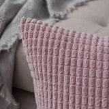 1 x RAW Customer Returns MIULEE Set of 2 Cushion Covers Corduroy Decorative Pillow Case Sofa Cushion Decorative Couch Cushion Cover Soft for Living Room Bedroom 50 x 50 cm, 20 x 20 Inch Pink Purple - RRP €21.49