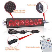 1 x RAW Customer Returns Leadleds 12V Car Programmable LED Message Sign Scrolling Display with Remote Control - RRP €34.8