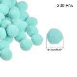 1 x Brand New sourcing map Pack of 200 Pom Felt Balls Felt Fabric 1.5cm 15mm Light Green for Home Improvement Project DIY - RRP €10.01