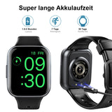 1 x RAW Customer Returns Smartwatch women men, fitness watch with 1.69 inch HD color display, 25 sports modes fitness tracker watch with heart rate monitor sleep monitor, IP68 waterproof sports watch with pedometer stopwatch watch black  - RRP €25.56