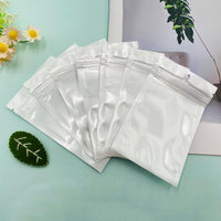 30 x Brand New Zydiwo 100pcs White Mylar Bags with Zipper Reusable Jewelry Sealing Bags for Storing Jewelry Stationery Accessories 8 20cm  - RRP €612.0