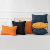 1 x Brand New MIULEE Corduroy Cushion Cover for Sofa Pillowcases Modern Durable Decorative Square Cushion Protectors for Living Room Living Room Chair Bed Bedroom Office 30x50 cm 2 Pieces Orange - RRP €20.4