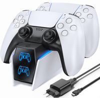 1 x RAW Customer Returns PS5 Controller Charging Station, PS5 Charging Station 2 Hours Fast Charging with EU Power Supply for Playstation 5 Charging Station, PS5 Charging Station Controller Accessory Sets for Playstation 5 Wireless - RRP €20.94