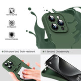 1 x RAW Customer Returns Supdeal Liquid Silicone Case for iPhone 15 Pro Max - Camera All-Round Protection Scratch-Resistant Integrated Soft Microfiber 4 Layer Full Protection Shockproof Gel Rubber Mobile Phone Case, 6.7 Inch, Green - RRP €16.12