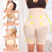 1 x RAW Customer Returns Werkiss tummy control underpants women s shapewear girdle pants high waist underwear figure-shaping tummy control body shaper leggings girdle pants 1 beige, S  - RRP €21.17