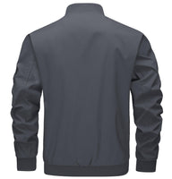 1 x RAW Customer Returns TACVASEN Men s Bomber Blouson Autumn Jacket Thin Summer Jacket Sports Jacket Leisure Outdoor Casual Running Jacket Leisure XL, Gray  - RRP €49.39