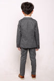 1 x RAW Customer Returns Fengchengjize boys suit size 40 cm, grey - RRP €87.99