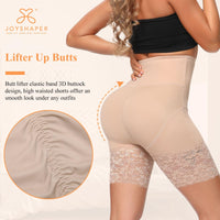 1 x Brand New Joyshaper women s tummy control underpants lace leggings figure-shaping girdle pants high waist tummy control shorts short pants under skirt underwear shapewear beige, M - RRP €20.04