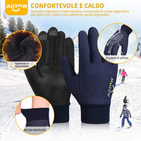 30 x Brand New AOTOW Children s Gloves Winter Warm Cycling Gloves - Kids Touchscreen Waterproof Thermal Fleece Bicycle MTB Winter Gloves with Windproof Non-Slip Running Gloves for Boys Girls 8-10 Years - RRP €336.3