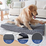 1 x RAW Customer Returns Vamcheer Dog Bed-medium size dog cushion Memory Foam 89x56x8cm, Waterproof, removable and washable Orthopedic Dog Kennel, Soft removable flannel with non-slip bottom, Gray - RRP €59.0