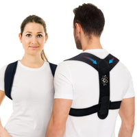 1 x RAW Customer Returns ionocore back support belt - back straightener, supports back and shoulders - posture correction for women and men - relieves pain in the back, neck and shoulders - RRP €11.66