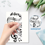 1 x RAW Customer Returns CRASPIRE Musical Notes Wall Stickers PVC Waterproof Self Adhesive Piano Guitar Heart Rectangular 8 Sheets 8 Styles Removable for Window Staircase Home Decor Bedroom - RRP €20.4