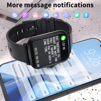 1 x RAW Customer Returns Smartwatch make and receive calls, fitness activities smart watch men women with pedometer IP67 waterproof watch with local music voice assistant compatible with Android iOS black  - RRP €34.9