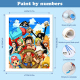 7 x Brand New CEOVR Paint by Numbers for Adults, Anime DIY Painting by Number Kits, DIY Animated Number Art for Adults, All Kits Included, Frameless, 40x50 cm Painting by Numbers Beginner Kit, Pirates - RRP €134.4