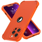 1 x Brand New ORETECH Case for iPhone 13 Pro 2 Pieces Tempered Glass Screen Protector Camera Protection Four Reinforced Corners Shockproof Soft TPU Back Hard PC Case iPhone 13 Pro Silicone 6.1 - Orange - RRP €16.37