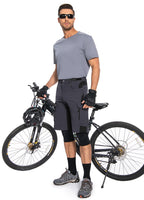 1 x RAW Customer Returns Cycorld MTB Pants Men s Cycling Pants, Quick-drying MTB Shorts Men s Mountain Bike Pants Baggy Bike Shorts, Breathable Cycling Pants with Adjustable Velcro Fasteners Dark Grey Pad, M  - RRP €51.92