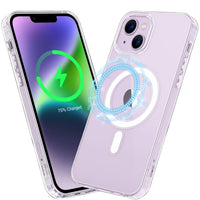 2 x Brand New SOGUDE Magnetic Case for iPhone 14 Compatible with MagSafe Wireless Charging, Shockproof Cell Phone Case, with Magnet Scratch-Resistant PC Back Silicone Protective Case for iPhone 14 Cell Phone Case, Transparent - RRP €43.2