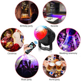 1 x RAW Customer Returns Disco ball party light with remote control, music controlled, portable for outdoors and indoors, USB plug, DJ light, party gadgets, disco light, strobe stage light - RRP €12.99