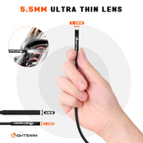 1 x RAW Customer Returns 5.5mm 1920P Endoscope Snake Inspection Camera, Lightswim Type-C Borescope Scope Camera with 8 LED Lights for Android and iOS Smartphones, iPhone, iPad, Samsung 16.5ft 5m  - RRP €26.48