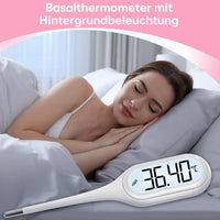 1 x RAW Customer Returns Easy Home basal thermometer for cycle control basal temperature thermometer fertility thermometer for fertility and ovulation tracking fever detection with Premom APP - RRP €22.5