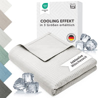 1 x RAW Customer Returns Blumtal cooling blanket 150x200 cm - summer blanket bamboo - Oeko-TEX certified cooling blanket as sofa blanket summer travel blanket - cooling blanket bed - self-cooling blanket - Cooling Blanket - Grey Gray - RRP €28.33