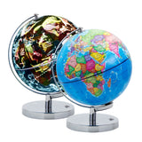 1 x RAW Customer Returns Exerz 23cm Illuminated World Globe - Map in Spanish - Metal Support - Political Map - Star Constellation Night - 2 in 1 Illuminated LED Lamp without Cable - RRP €44.42