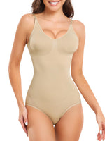 1 x RAW Customer Returns Wealurre Shapewear Women Body Shaper Women Effective Tummy Control Strong Bodysuit Shaping Bodysuits Corset Body Women W999M L Skin  - RRP €23.99