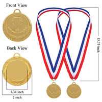 1 x RAW Customer Returns STHGDONA Metal Award Medals, 12 Pieces Metal Children s Medals, Gold Medal, Adult Award Medals, for Children, Trophy, Victory, Toys, Sports, Theme Party, Birthday - RRP €17.99