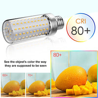 1 x RAW Customer Returns tebio LED Silver Corn Light Bulbs E27 25W 200W Equivalent to Incandescent Bulbs Not Dimmable 3000K Warm White 2500LM Medium Edison Screw Candle Bulbs, Pack of 3 - RRP €22.78