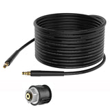 1 x RAW Customer Returns Stone Banks 10 m high pressure hose for K rcher K2 K3 K4 K5 K6 K7 pressure washer, pressure washer hose extension hose, quick connect connectors and adapter piece - RRP €29.46