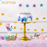 1 x RAW Customer Returns NUPTIO Gold Cake Stand Wedding Birthday Party 30cm Cupcake Pedestal Metal Round Event Dessert Display - RRP €31.98