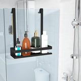 1 x RAW Customer Returns Bestdon Black Stainless Steel Hanging Shower Shelf Bathroom Anti-Rust - RRP €33.43