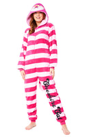 1 x RAW Customer Returns Disney Onesie Women s Stitch One-Piece Pajamas - Eeyore, Minnie, Maleficent Pajamas Onesie - Sizes from S-XXL Pink Cheshire Cat, S  - RRP €37.68