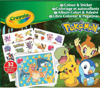 1 x RAW Customer Returns CRAYOLA - Pokemon Stickers, 32 Fun Pages and 4 Sheets of Stickers, 04-2740G - RRP €8.47