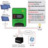 1 x RAW Customer Returns HUGOOME MPPT 75V 30A 12 24-Volt Solar Charge Controller Regulator for Gel Sealed Flooded and Lithium Battery, Integrated Bluetooth with iConnect App for Smartphone Pairing MPPT-30ABT  - RRP €65.2