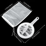 1 x Brand New Dimeho 6 Pack Drawstring Nut Milk Bag Fine Mesh Filter Strainer Reusable Cheesecloth Washable Strainer Multipurpose Strainer for Homemade Cheese Fruit Juice Vegetable Juice - RRP €20.4