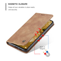 2 x Brand New JMstore case compatible with Xiaomi Redmi Note 11 Pro 5G, leather flip protective case wallet phone case with credit card stand function brown  - RRP €40.8