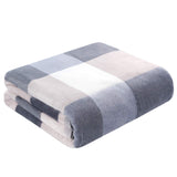 1 x RAW Customer Returns Yoofoss cuddly blanket, fluffy blanket, 150 x 200 cm, soft, warm fleece blanket, checked blankets as a sofa blanket, couch blanket, cuddly blanket - RRP €18.14