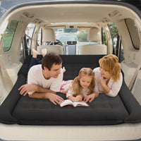 1 x RAW Customer Returns Vinteky air mattress inflatable bed for car, inflatable pillow, multifunctional car seats with air pump and pillow for vehicle SUV for picnic, travel on car L black  - RRP €70.54